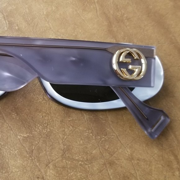 $490 NWOT CLASSIC GUCCI GRAY CORE ITALY OVAL RETRO MODERN SUNGLASSES GG GG0517S - Picture 3 of 11